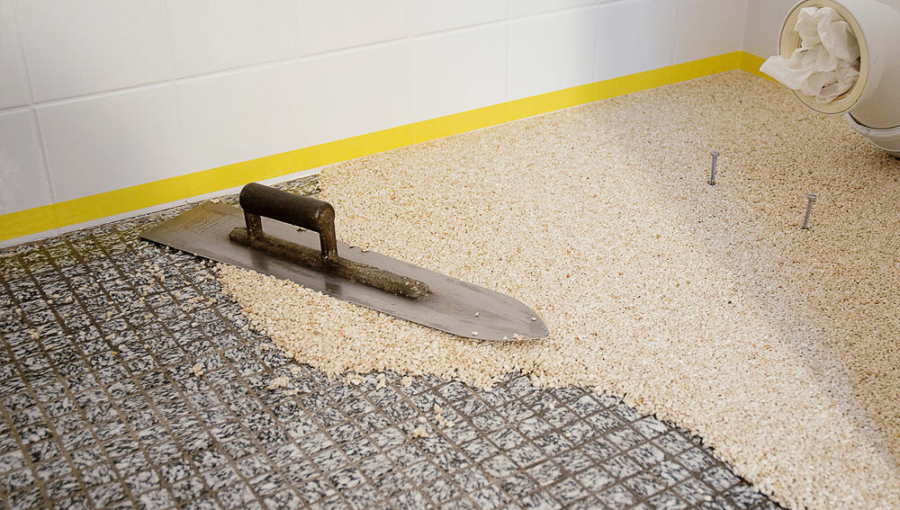 Natursteinteppich - Badtechnik Heilbronn